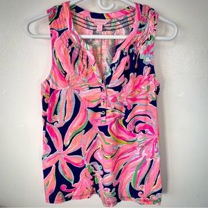Lilly Pulitzer EUC Henley Top